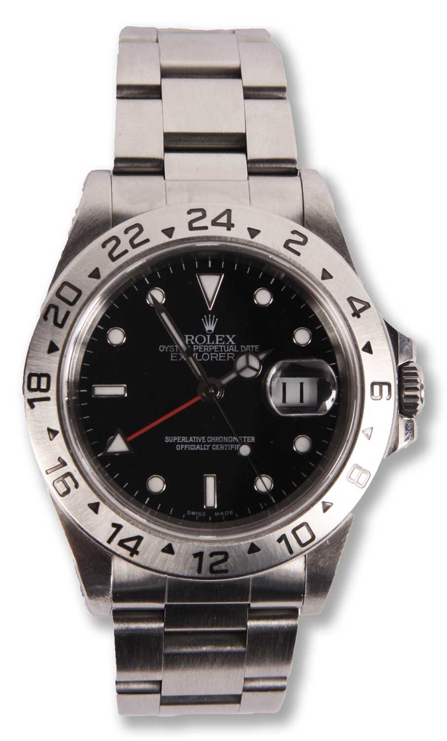 Lot 166 - A Swiss stainless steel...
