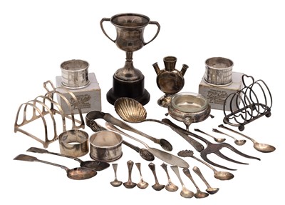 Lot 74 - A COLLECTION OF 20TH CENTURY SILVER ITEMS