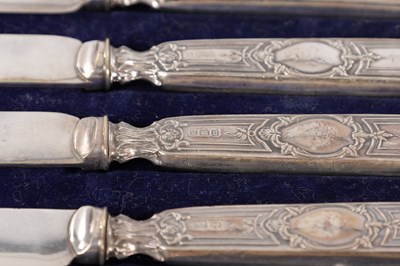 Lot 60 - A COLLECTION OF 20TH CENTURY ENGLISH SILVER CASED FLATWARE AND A CRUET SET