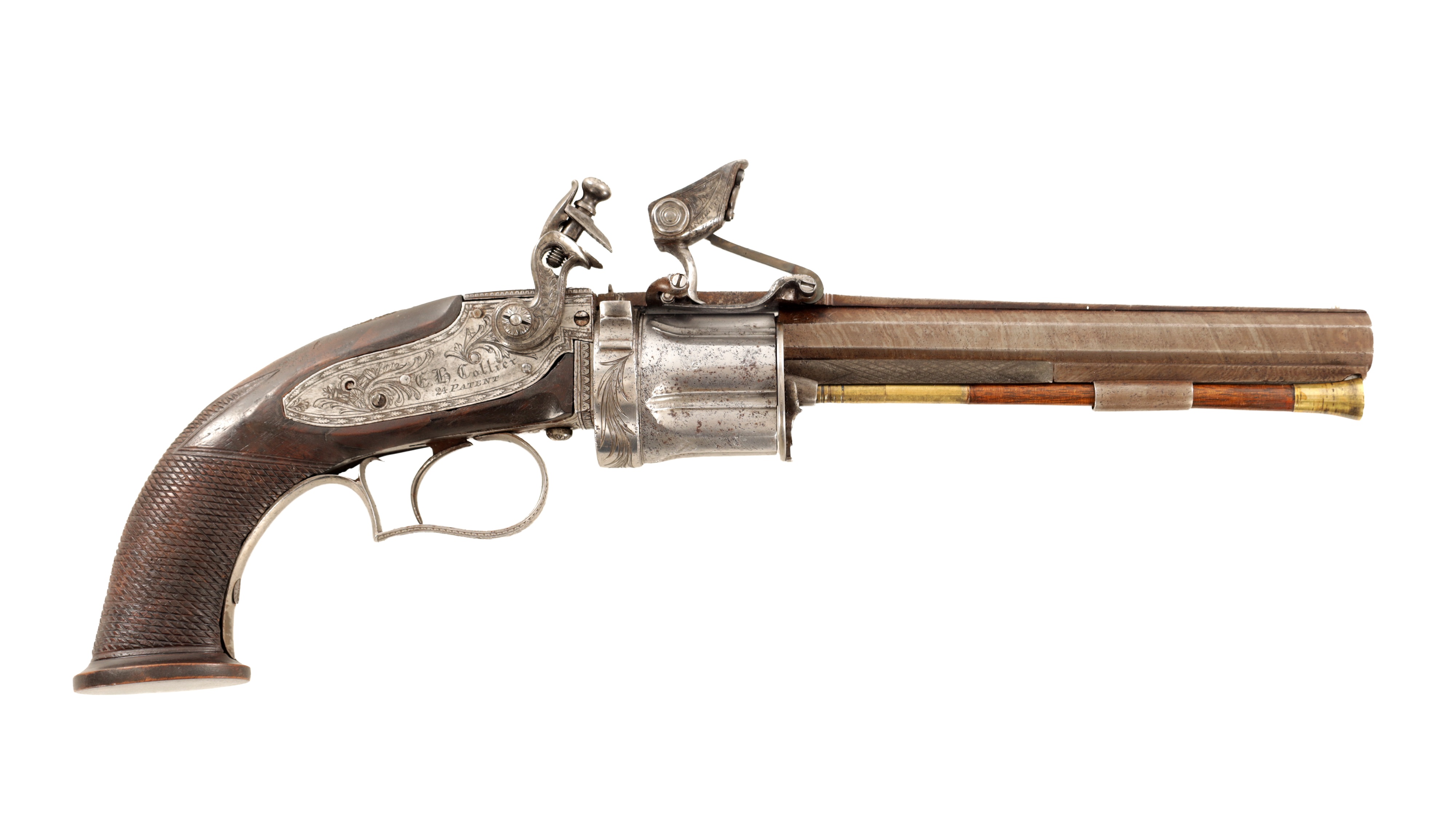 Lot 618 Collier Flintlock Revolver