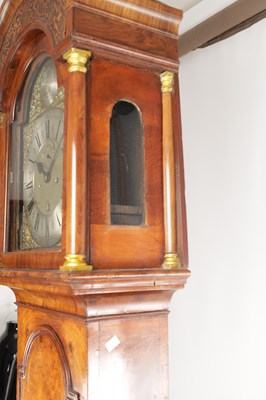 Lot 1235 - JOHN LEGG, IN HOLBURN, LONDON. AN EARLY 18TH CENTURY FIGURED WALNUT EIGHT-DAY LONGCASE CLOCK