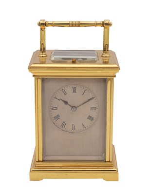 Lot 1322 - A LATE 19TH CENTURY FRENCH QUARTER CHIMING/REPEATING CARRIAGE CLOCK