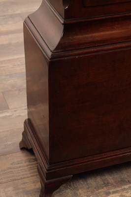 Lot 1320 - HINDLEY (HENRY) YORK A GEORGE II CUBAN MAHOGANY 8-DAY LONGCASE CLOCK