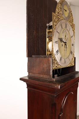 Lot 1320 - HINDLEY (HENRY) YORK A GEORGE II CUBAN MAHOGANY 8-DAY LONGCASE CLOCK