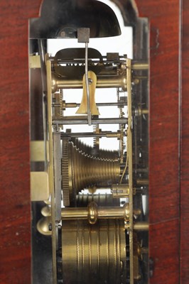 Lot 1207 - JAMES MITCHELL, LONDON. A GEORGE III FIGURED MAHOGANY VERGE BRACKET CLOCK