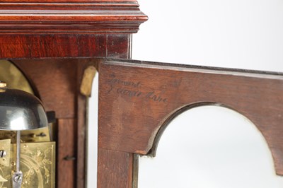 Lot 1207 - JAMES MITCHELL, LONDON. A GEORGE III FIGURED MAHOGANY VERGE BRACKET CLOCK