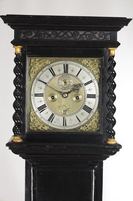 Lot 1221 - WILLIAM PREVOST, NEWCASTLE. A LATE 17TH CENTURY EBONISED LONGCASE CLOCK