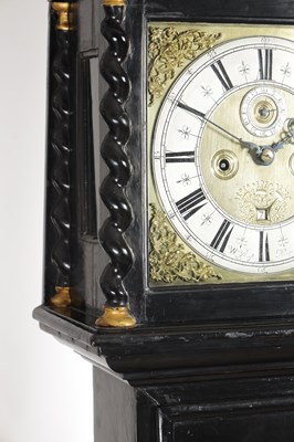 Lot 1221 - WILLIAM PREVOST, NEWCASTLE. A LATE 17TH CENTURY EBONISED LONGCASE CLOCK