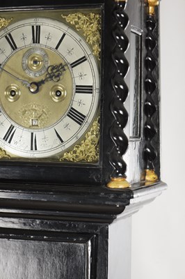 Lot 1221 - WILLIAM PREVOST, NEWCASTLE. A LATE 17TH CENTURY EBONISED LONGCASE CLOCK