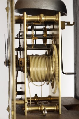 Lot 1221 - WILLIAM PREVOST, NEWCASTLE. A LATE 17TH CENTURY EBONISED LONGCASE CLOCK
