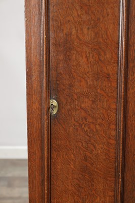 Lot 1264 - BINNS OF HALIFAX. AN 18TH CENTURY OAK 30-HOUR 8" DIAL VERGE LONGCASE CLOCK