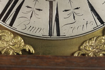 Lot 1264 - BINNS OF HALIFAX. AN 18TH CENTURY OAK 30-HOUR 8" DIAL VERGE LONGCASE CLOCK