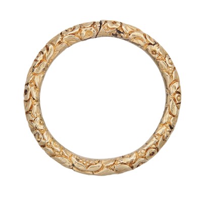 Lot 358 - A RARE 14CT YELLOW GOLD GEORGIAN SPLIT RING