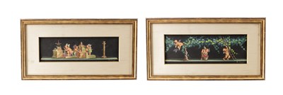 Lot 697 - VINCENZO BISOGNO (ITALIAN B.1866) A PAIR OF LATE 19TH CENTURY PAINTINGS ON PANEL