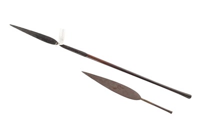 Lot 641 - TWO 19TH CENTURY SOUTH AFRICAN IRON SPEARS