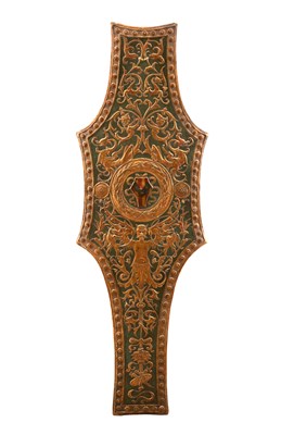 Lot 635 - AN EARLY 19TH CENTURY ITALIAN PARADE SHIELD