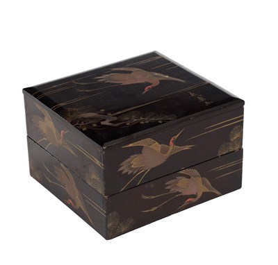 Lot 509 - A PAIR OF 20TH CENTURY JAPANESE LACQUERWARE BOXES