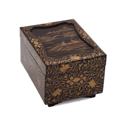 Lot 531 - A 20TH CENTURY JAPANESE LACQUERWARE BOX