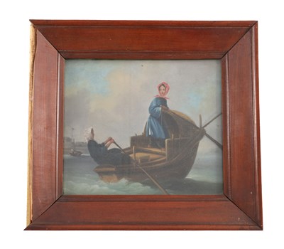 Lot 426 - A 19TH CENTURY CHINESE SCHOOL OIL PAINTING