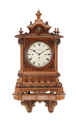 Lot 1259 - BARRAUD & LUNDS A VICTORIAN TRIPLE FUSEE BRACKET CLOCK ON BRACKET