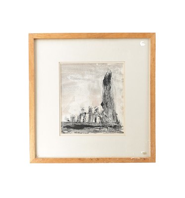 Lot 735 - MARIE WALKER LAST (1917-2017) A BRITISH MONOCHROME GOUACHE ‘STAND UP FORMS’