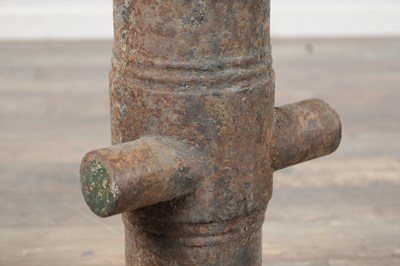 Lot 643 - A PAIR OF 18TH CENTURY CAST IRON CANNON BARRELS