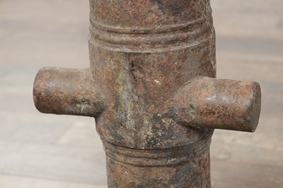 Lot 643 - A PAIR OF 18TH CENTURY CAST IRON CANNON BARRELS