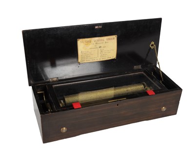 Lot 1089 - A LATE 19TH CENTURY SUNDAY SCHOOL UNION SACRED MUSICAL BOX