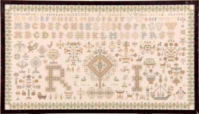 Lot 701 - A 20TH CENTURY LARGE NEEDLEWORK SAMPLER