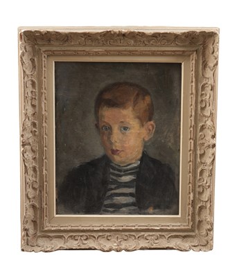 Lot 727 - A LATE 19TH CENTURY OIL ON CANVAS PORTRAIT OF A YOUNG BOY