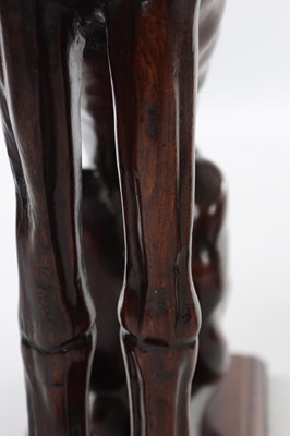 Lot 992 - A FINE PAIR OF 18TH CENTURY CARVED WALNUT HERALDIC GREYHOUND FIGURES