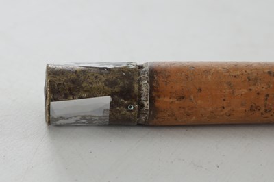 Lot A 19TH CENTURY IVORY MOUNTED WALKING CANE