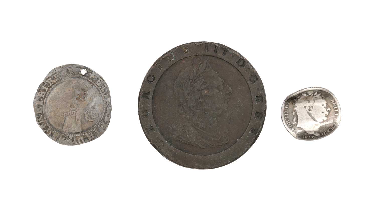 Lot 210 - A COLLECTION OF THREE BRITISH COINS