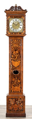 Lot 1260 - JOHN KNIBB, OXFORD A LATE 17TH CENTURY WALNUT MARQUETRY LONGCASE CLOCK