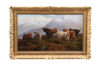 Lot 691 - CHARLES JONES (BRITISH, 1836-1892) AN OIL ON CANVAS