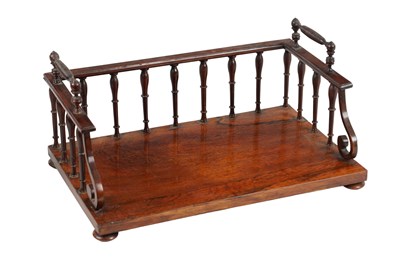 Lot 776 - A 19TH CENTURY ROSEWOOD GILLOWS STYLE BOOK CARRIER