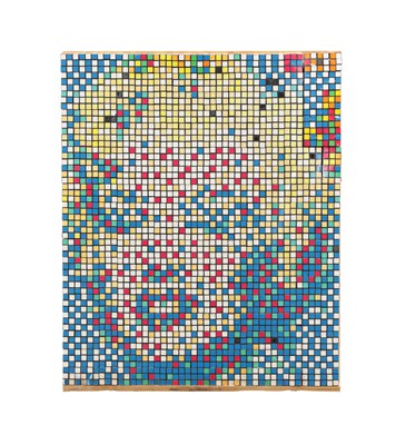 Lot 666 - A PORTRAIT OF MARILYN MONROE IN THE STYLE OF INVADER (b. 1969 FRENCH)