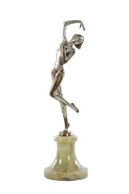 Lot 900 - JOSEF LORENZL (1892 - 1950) JOSEF LORENZL (1892–1950) AN AUSTRIAN ART DECO BRONZE FIGURE OF A DANCER