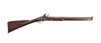 Lot 644 - AN 18TH CENTURY FLINTLOCK MUSKETOON BY GRIFFIN, LONDON
