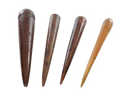 Lot 823 - A COLLECTION OF FOUR 19TH CENTURY SAILOR’S FIDS