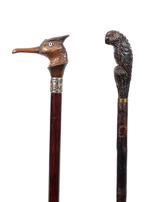 Lot 869 - TWO LATE 19TH/EARLY20TH CENTURY WALKING CANES
