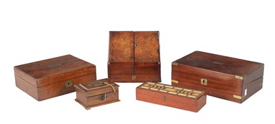 Lot 775 - A COLLECTION OF SIX 19TH CENTURY BOXES
