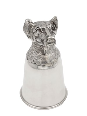 Lot 88 - A GERMAN SILVER STIRRUP CUP