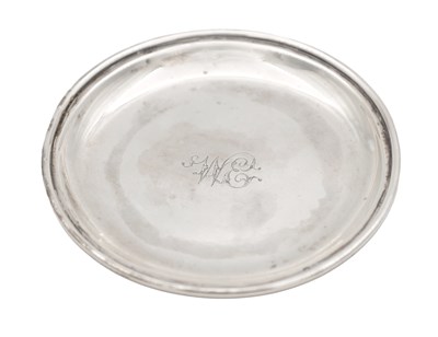 Lot 83 - A GEORGE III SILVER COASTER