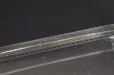Lot 564 - A LALIQUE CLEAR AND FROSTED CRYSTAL 'DIAMANT' DECANTER WITH LEAF STOPPER