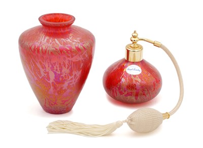 Lot 568 - A COLLECTION OF ROYAL BRIERLEY STUDIO IRIDESCENT GLASS
