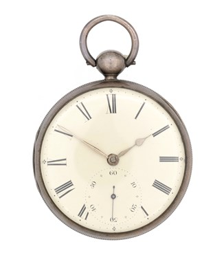 Lot 1141 - JAMES CONDLIFF, LIVERPOOL A 19TH CENTURY ENGLISH SILVER OPEN FACED POCKET WATCH