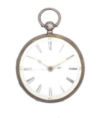 Lot 1100 - T. HOLMES, RAINHILL A 19TH CENTURY ENGLISH SILVER OPEN FACED POCKET WATCH WITH SKELETONISED MOVEMENT