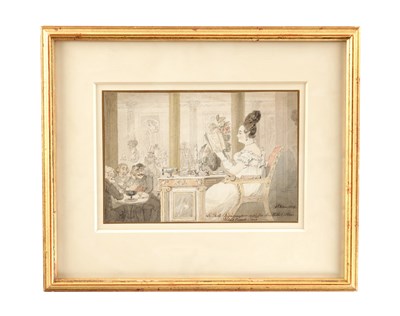 Lot 729 - JOHN NIXON BRITISH AN 1814 WATERCOLOUR AND INK DRAWING