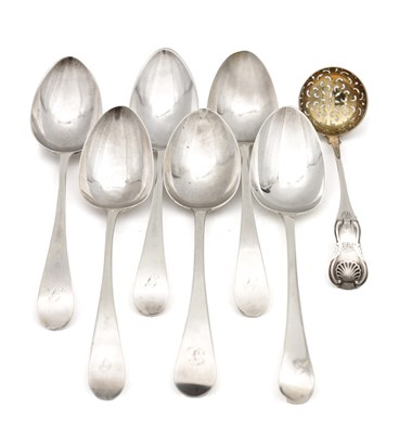 Lot 121 - A COLLECTION OF 18TH AND 19TH CENTURY SILVER SPOONS